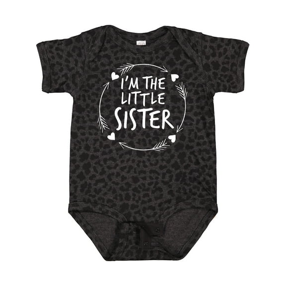 Inktastic I'm the Little Sister Girls Baby Bodysuit