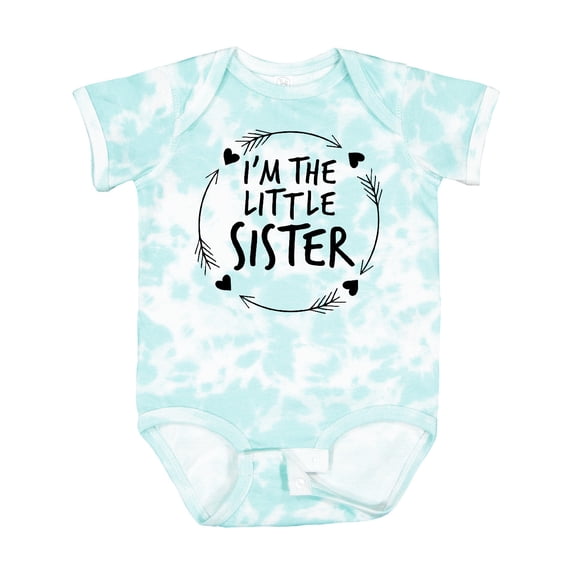 Inktastic I'm the Little Sister Girls Baby Bodysuit