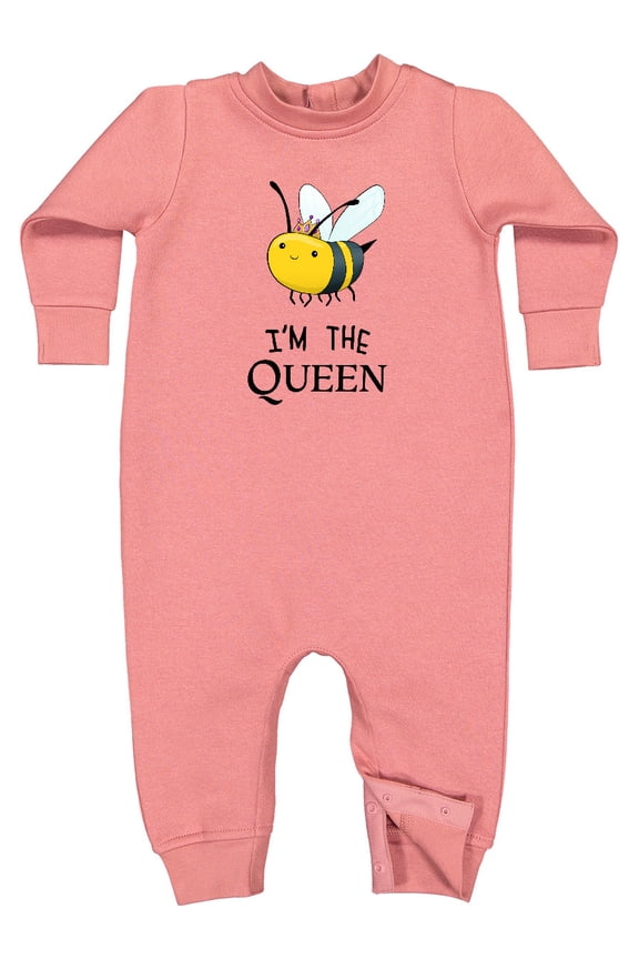 I'm the Queen Cute Queen Bee Baby Fleece Romper