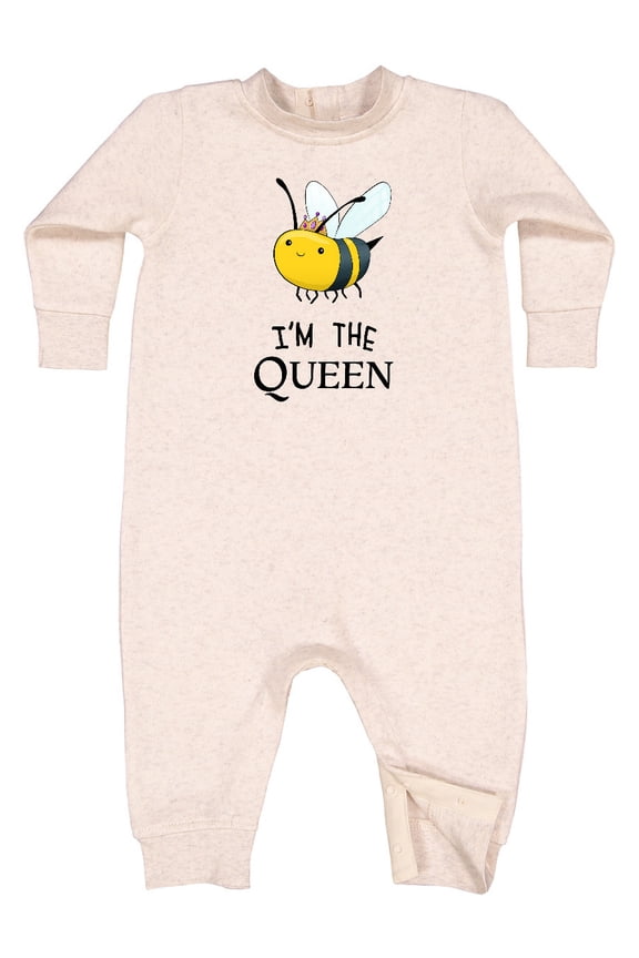 I'm the Queen Cute Queen Bee Baby Fleece Romper