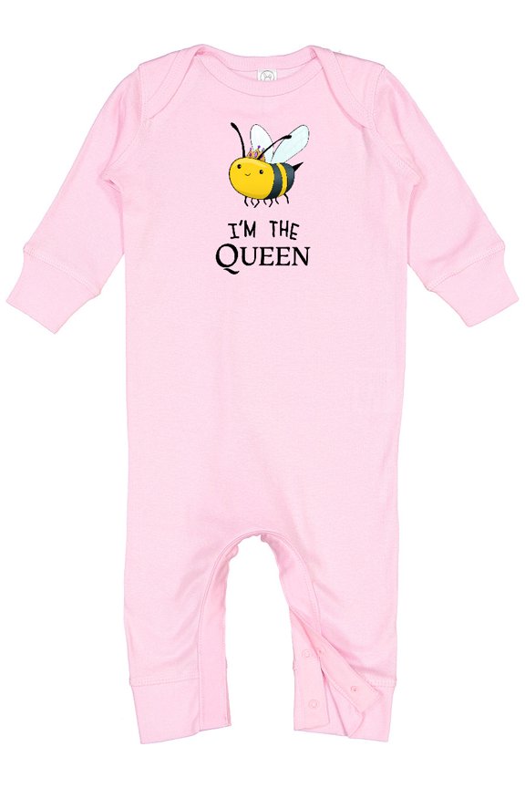 I'm the Queen Cute Queen Bee Baby Romper Coveralls