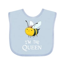 Inktastic I'm the Queen- Cute Queen Bee Boys or Girls Baby Bib