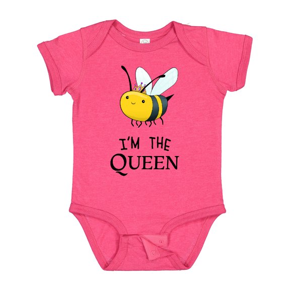 Inktastic I'm the Queen Cute Queen Bee Boys or Girls Baby Bodysuit