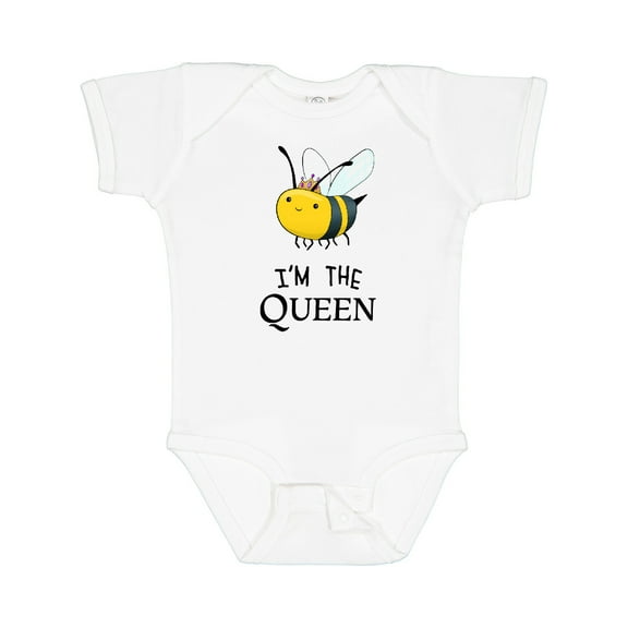 Inktastic I'm the Queen Cute Queen Bee Boys or Girls Baby Bodysuit