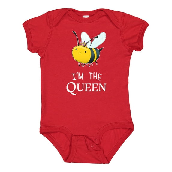 Inktastic I'm the Queen Cute Queen Bee Boys or Girls Baby Bodysuit