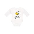 thumbnail image 1 of Inktastic I'm the Queen Cute Queen Bee Boys or Girls Long Sleeve Baby Bodysuit, 1 of 5