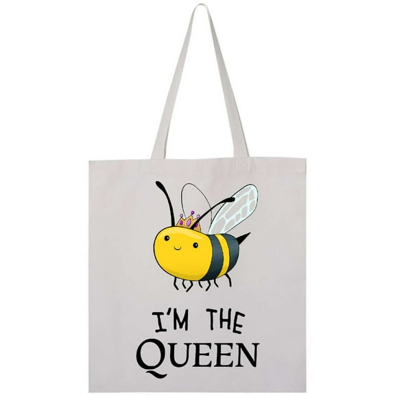 Inktastic I'm the Queen- cute queen bee Tote Bag