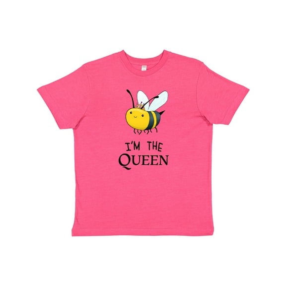 Inktastic I'm the Queen- cute queen bee Youth T-Shirt