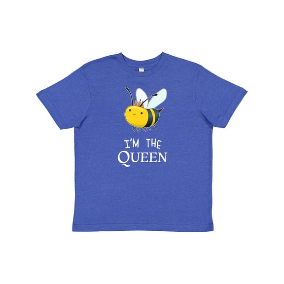 Inktastic I'm the Queen- cute queen bee Youth T-Shirt