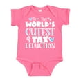 thumbnail image 1 of Inktastic I'm the World's Cutest Tax Deduction Blue Hearts Boys or Girls Baby Bodysuit, 1 of 5