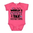thumbnail image 1 of Inktastic I'm the World's Cutest Tax Deduction Blue Hearts Boys or Girls Baby Bodysuit, 1 of 5