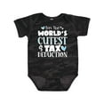thumbnail image 1 of Inktastic I'm the World's Cutest Tax Deduction Blue Hearts Boys or Girls Baby Bodysuit, 1 of 5