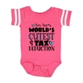 thumbnail image 1 of Inktastic I'm the World's Cutest Tax Deduction Blue Hearts Boys or Girls Baby Bodysuit, 1 of 5