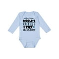 thumbnail image 1 of Inktastic I'm the World's Cutest Tax Deduction Blue Hearts Boys or Girls Long Sleeve Baby Bodysuit, 1 of 5