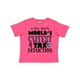 thumbnail image 1 of Inktastic I'm the World's Cutest Tax Deduction Blue Hearts Boys or Girls Toddler T-Shirt, 1 of 5