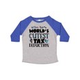 thumbnail image 1 of Inktastic I'm the World's Cutest Tax Deduction Blue Hearts Boys or Girls Toddler T-Shirt, 1 of 5