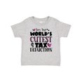 thumbnail image 1 of Inktastic I'm the Worlds Cutest Tax Deduction Pink Hearts Boys or Girls Baby T-Shirt, 1 of 5