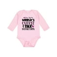thumbnail image 1 of Inktastic I'm the Worlds Cutest Tax Deduction Pink Hearts Boys or Girls Long Sleeve Baby Bodysuit, 1 of 5