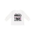 thumbnail image 1 of Inktastic I'm the Worlds Cutest Tax Deduction Pink Hearts Boys or Girls Long Sleeve Toddler T-Shirt, 1 of 5