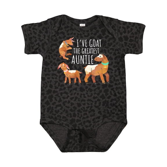 Inktastic I've Goat the Greatest Auntie Boys or Girls Baby Bodysuit