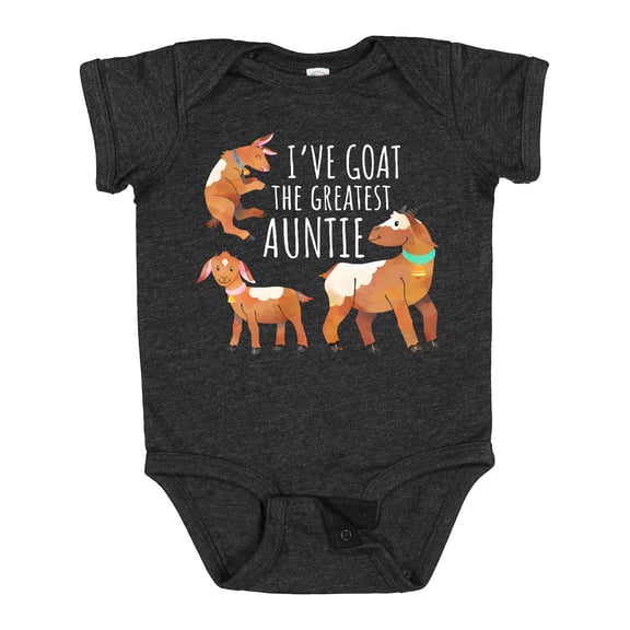 Inktastic I've Goat the Greatest Auntie Boys or Girls Baby Bodysuit