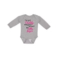 thumbnail image 1 of Inktastic I've Got Daddy Wrapped Around My Little Finger Girls Long Sleeve Baby Bodysuit, 1 of 5