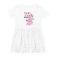thumbnail image 1 of Inktastic I've Got Daddy Wrapped Around My Little Finger Girls Toddler Dress, 1 of 5
