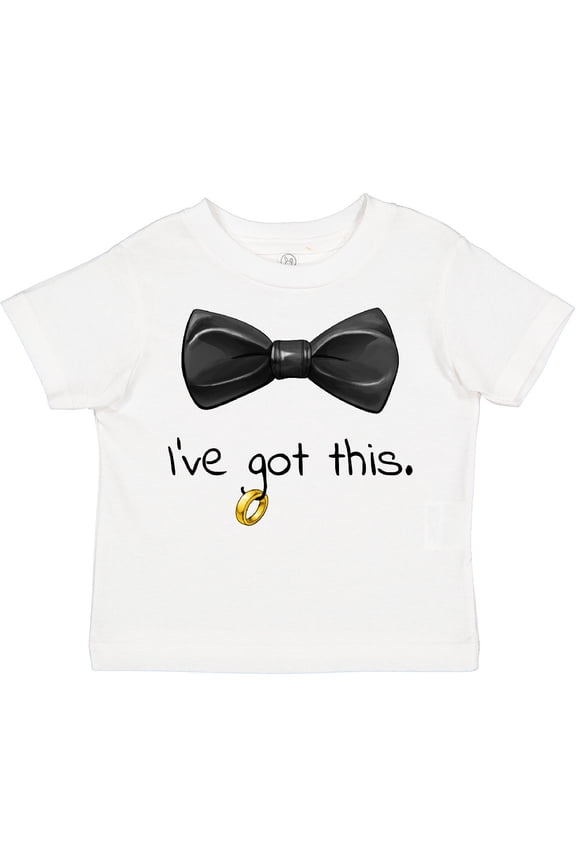 I've Got This- Black Bow Tie with Wedding Ring Boys Toddler T-Shirt