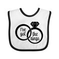 thumbnail image 1 of Inktastic I've Got the Rings- Ring Bearer Boys or Girls Baby Bib, 1 of 4