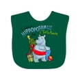 thumbnail image 1 of Inktastic I want a Hippopotamus for Christmas Boys or Girls Baby Bib, 1 of 4
