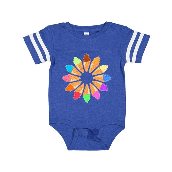 Inktastic Ice Cream Cone Starburst Boys or Girls Baby Bodysuit