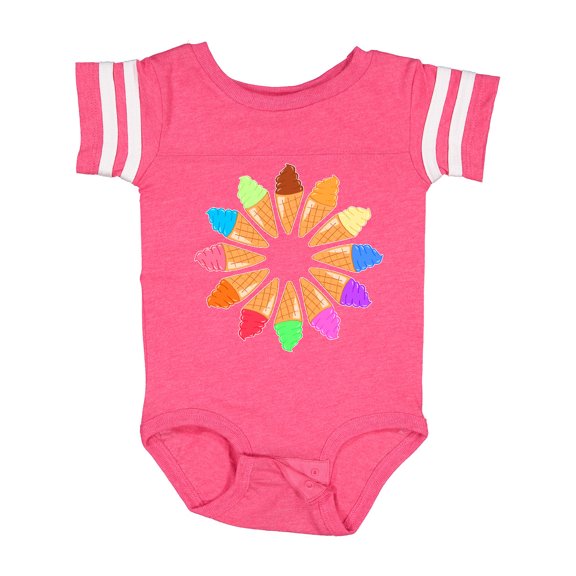 Inktastic Ice Cream Cone Starburst Boys or Girls Baby Bodysuit