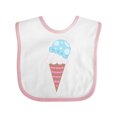 thumbnail image 1 of Inktastic Ice Cream Cone with Heart Boys or Girls Baby Bib, 1 of 4