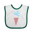 thumbnail image 1 of Inktastic Ice Cream Cone with Heart Boys or Girls Baby Bib, 1 of 4