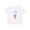 thumbnail image 1 of Inktastic Ice Cream Cone with Heart Boys or Girls Toddler T-Shirt, 1 of 5
