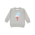 thumbnail image 1 of Inktastic Ice Cream Cone with Heart Toddler Sweatshirt, 1 of 4
