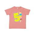 thumbnail image 1 of Inktastic Ice Cream Fifth Birthday Blue Boys or Girls Toddler T-Shirt, 1 of 5