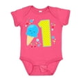 thumbnail image 1 of Inktastic Ice Cream First Birthday in Blue Boys or Girls Baby Bodysuit, 1 of 5