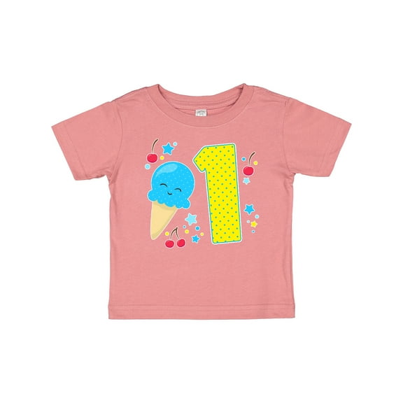 Inktastic Ice Cream First Birthday in Blue Boys or Girls Baby T-Shirt