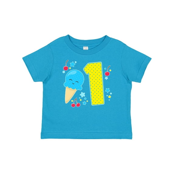 Inktastic Ice Cream First Birthday in Blue Boys or Girls Baby T-Shirt