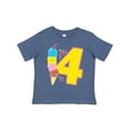 thumbnail image 1 of Inktastic Ice Cream Fourth Birthday Pink Boys or Girls Toddler T-Shirt, 1 of 5