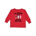thumbnail image 1 of Inktastic Ice Cream Makes Everything Better Boys or Girls Long Sleeve Toddler T-Shirt, 1 of 5