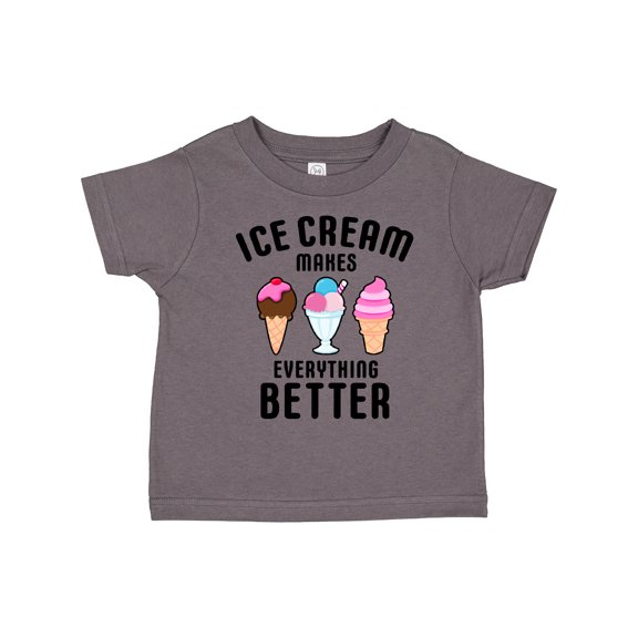 Inktastic Ice Cream Makes Everything Better Boys or Girls Toddler T-Shirt