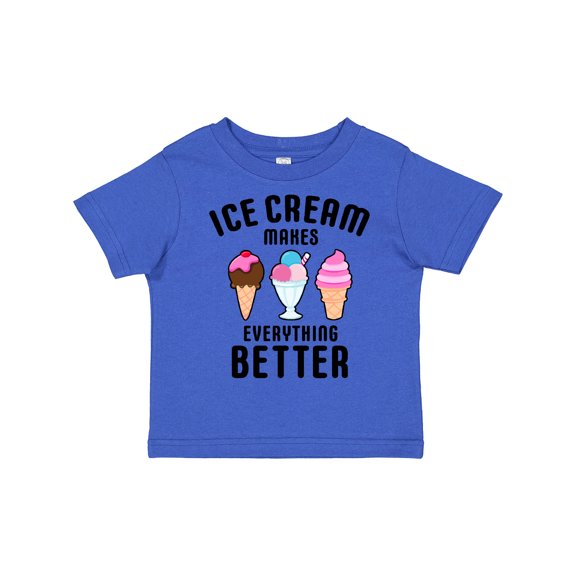 Inktastic Ice Cream Makes Everything Better Boys or Girls Toddler T-Shirt