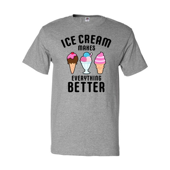 Inktastic Ice Cream Makes Everything Better T-Shirt
