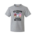 thumbnail image 1 of Inktastic Ice Cream Makes Everything Better Youth T-Shirt, 1 of 5