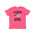 thumbnail image 1 of Inktastic Ice Cream Makes Everything Better Youth T-Shirt, 1 of 5