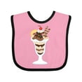 thumbnail image 1 of Inktastic Ice Cream Sundae Boys or Girls Baby Bib, 1 of 4