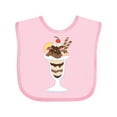 thumbnail image 1 of Inktastic Ice Cream Sundae Boys or Girls Baby Bib, 1 of 4