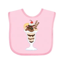 Inktastic Ice Cream Sundae Boys or Girls Baby Bib